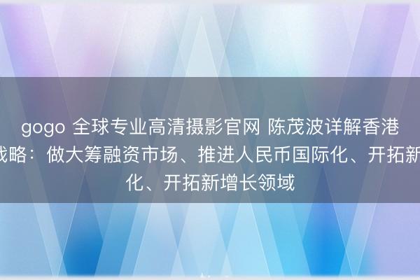 gogo 全球专业高清摄影官网 陈茂波详解香港“金融+”战略：做大筹融资市场、推进人民币国际化、开拓新增长领域