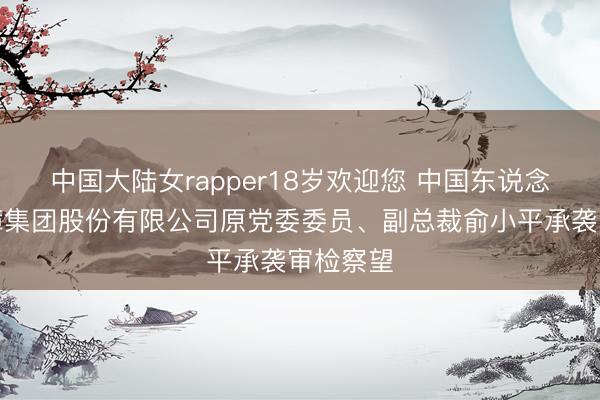 中国大陆女rapper18岁欢迎您 中国东说念主民保障集团股份有限公司原党委委员、副总裁俞小平承袭审检察望