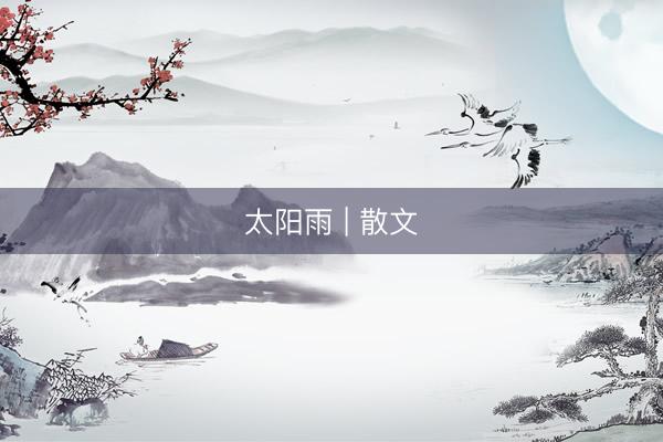 太阳雨 | 散文